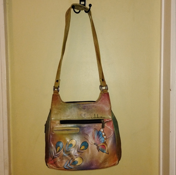 Anuschka Hand-Painted Multicolor Tote Bag - Picture 3 of 7